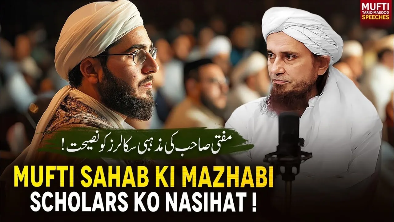 Mufti Sahab Ki Mazhabi Scholars ko Nasihat  | Mufti Tariq Masood Speeches